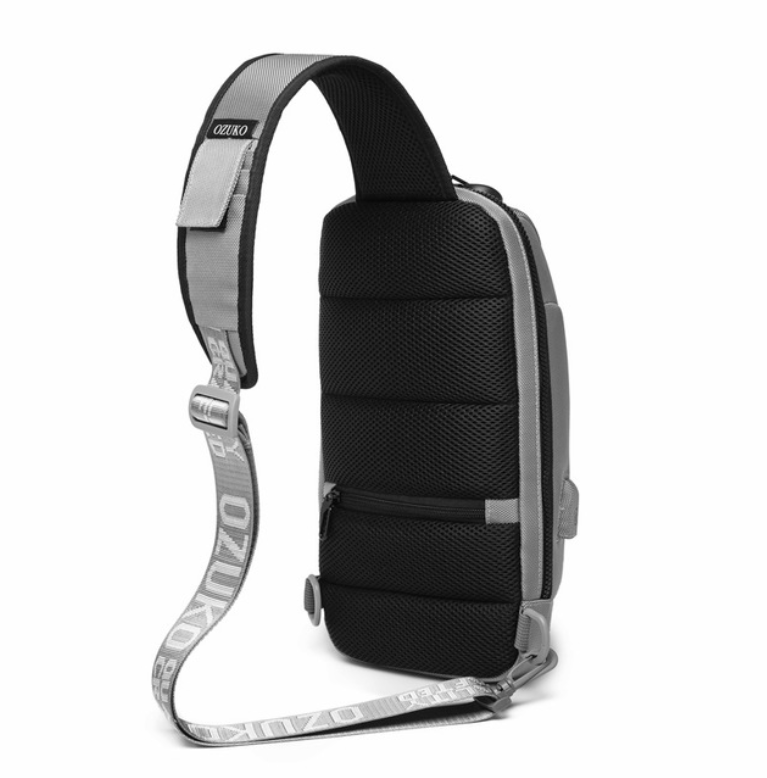 USB Anti-Theft Waterproof Oxford Crossbody Bag