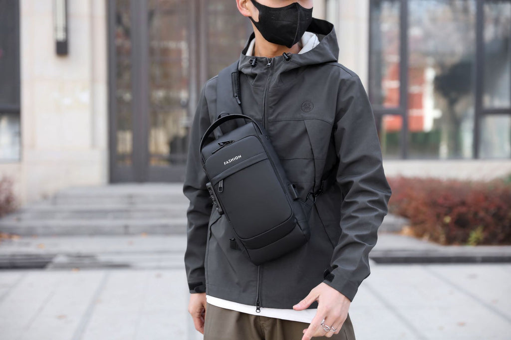 Men's Anti-theft Business Sling Bag for Leisure Sports