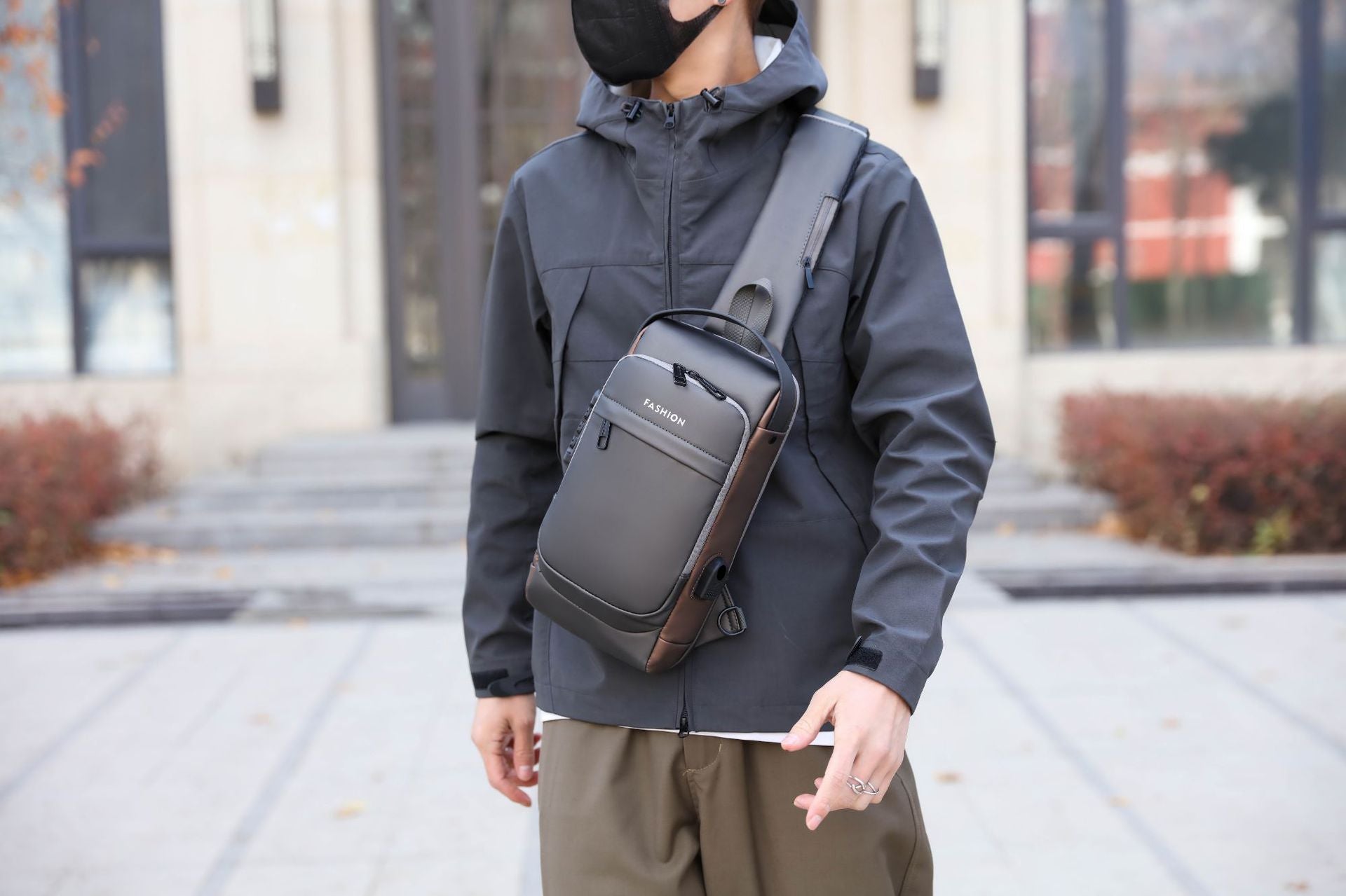 Men's Anti-theft Business Sling Bag for Leisure Sports