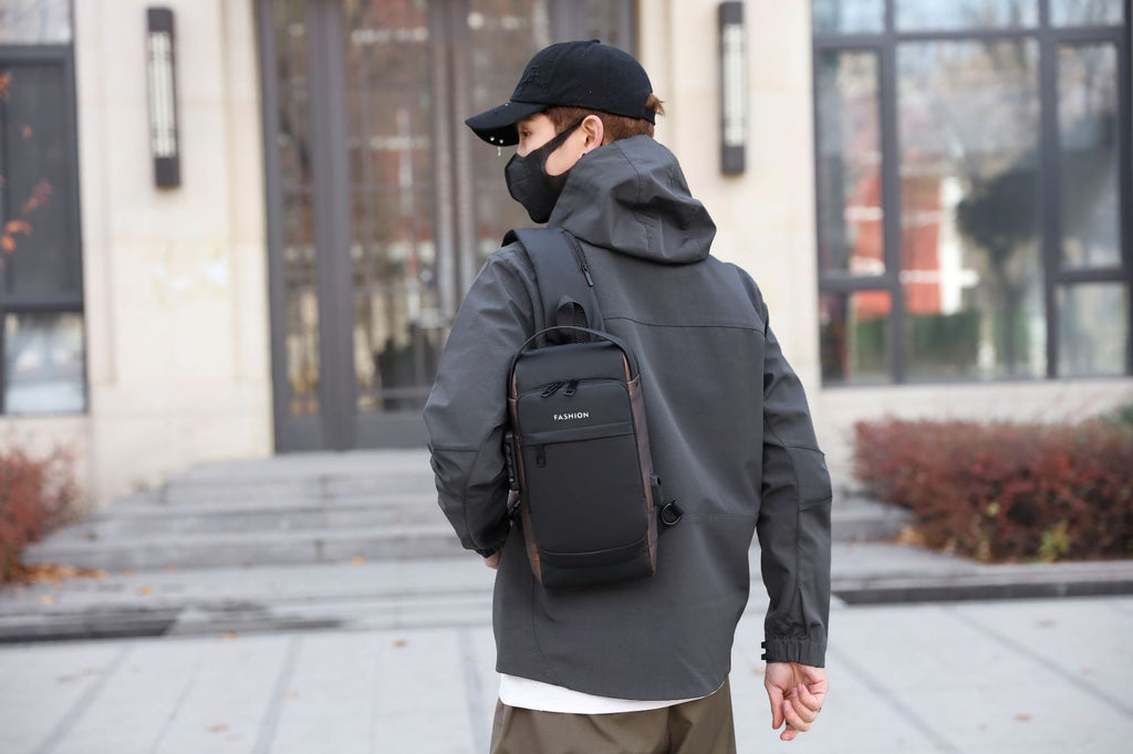 Men's Anti-theft Business Sling Bag for Leisure Sports