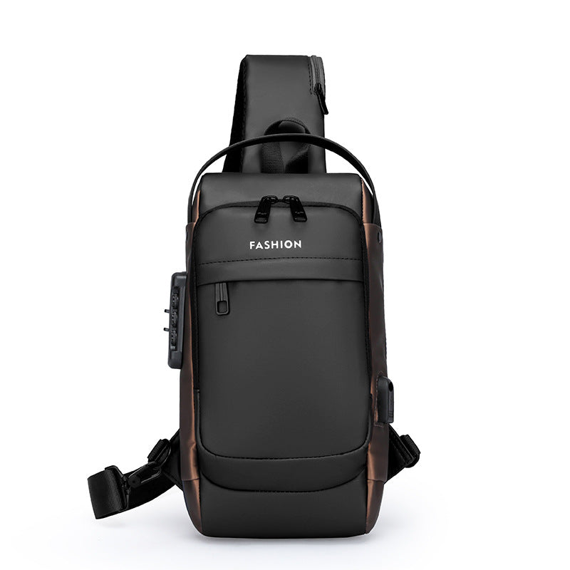 Men's Anti-theft Business Sling Bag for Leisure Sports